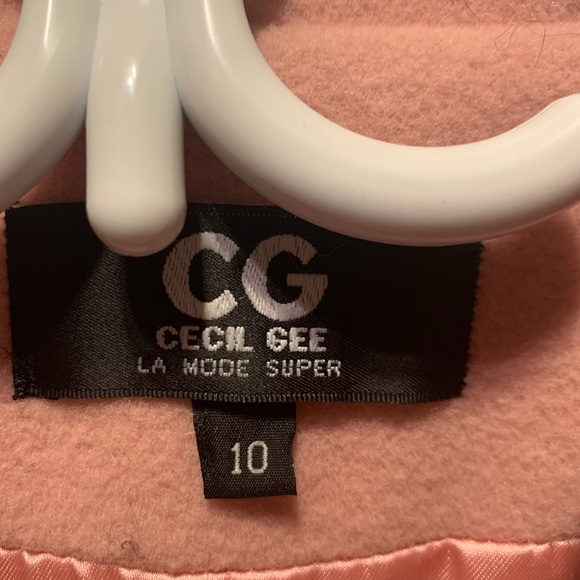 Manteau 3/4 en laine melange Cashmire couleur rose - Picture 2 of 3